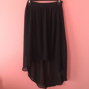 black high low skirt from Forever 21